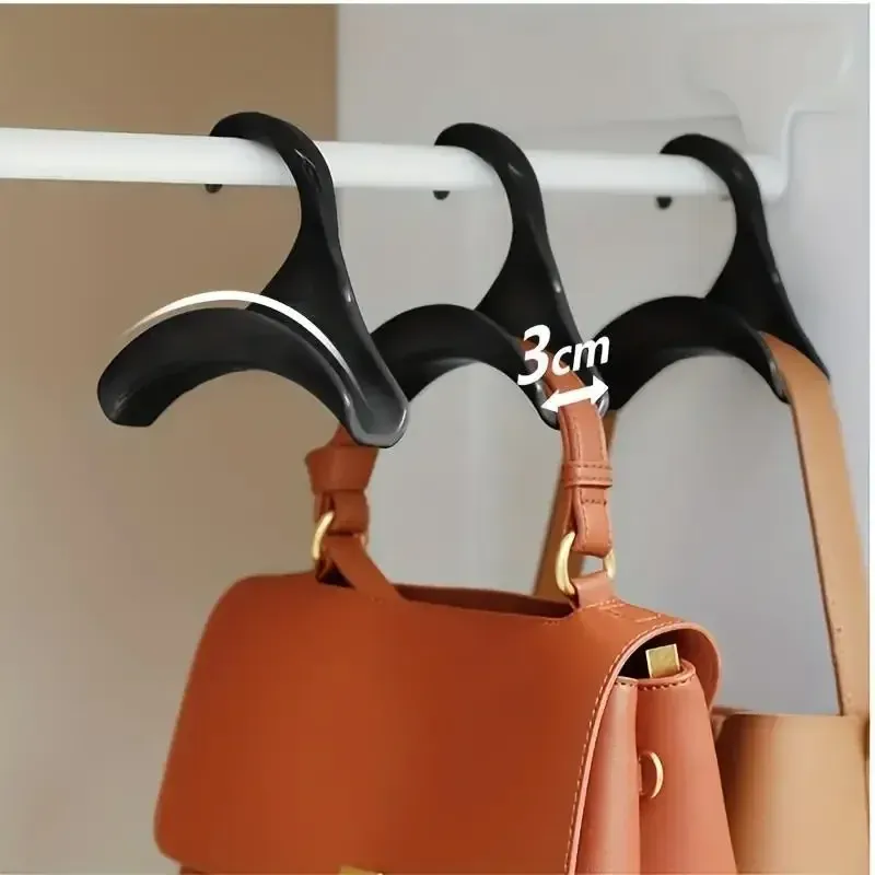 Lot de 5 crochets de rangement arqués pour sacs et manteaux, idéal pour placard 3