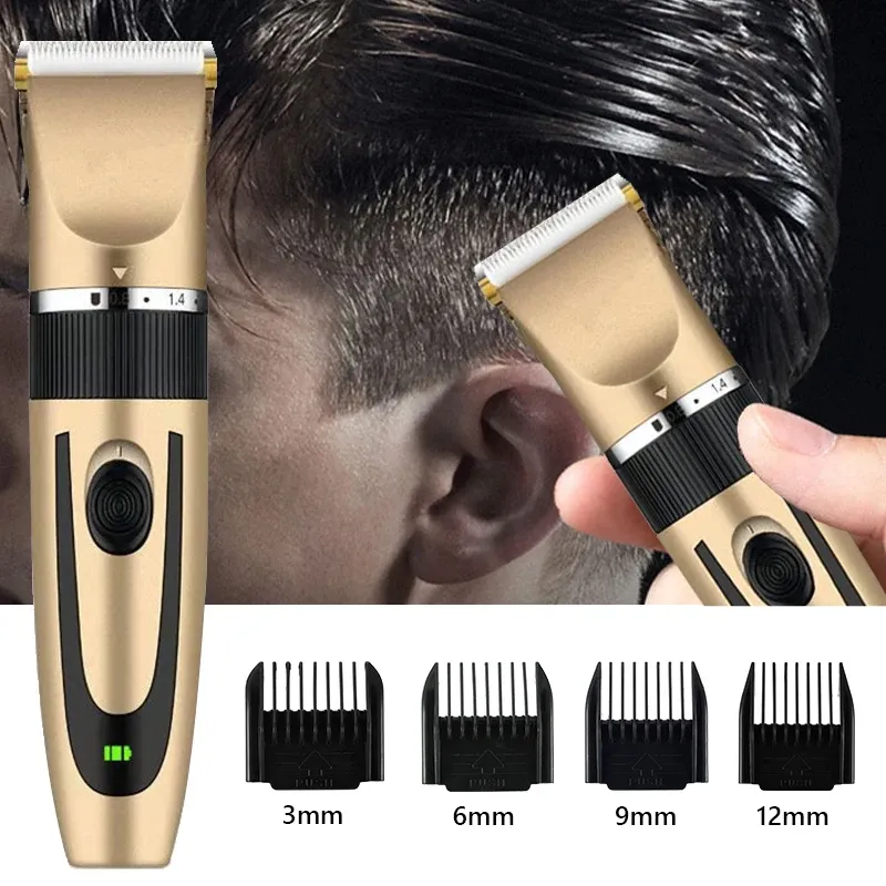 Tondeuse à cheveux professionnelle rechargeable pour hommes