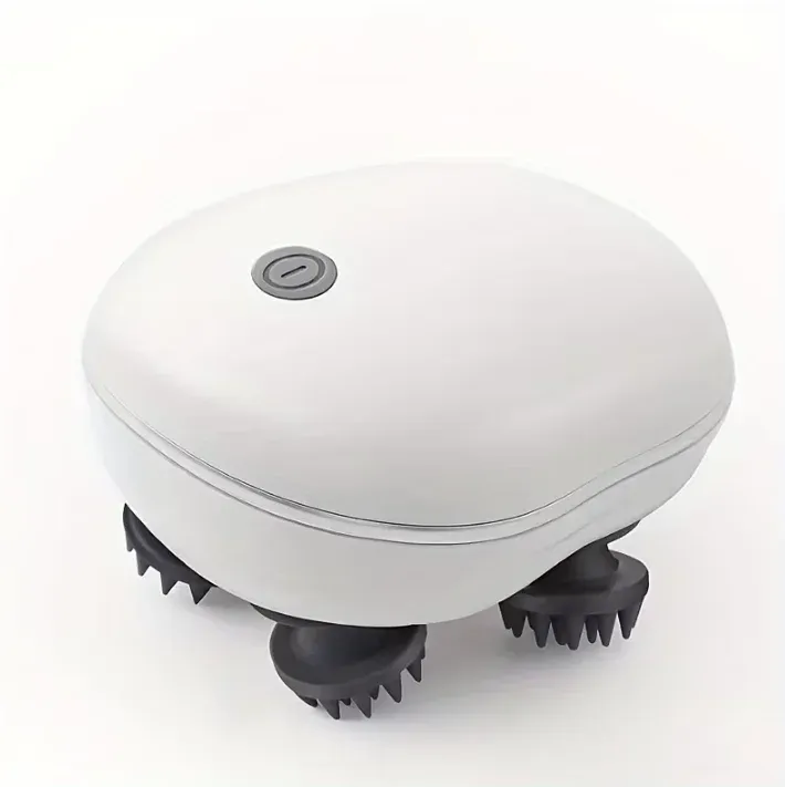 Massage du cuir chevelu à lumière rouge pour les soins capillaires, en silicone souple pour un pétrissage profond 6