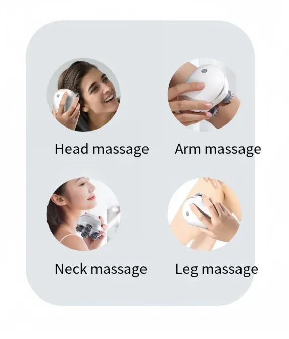 Masseur de cuir chevelu, mise en situation