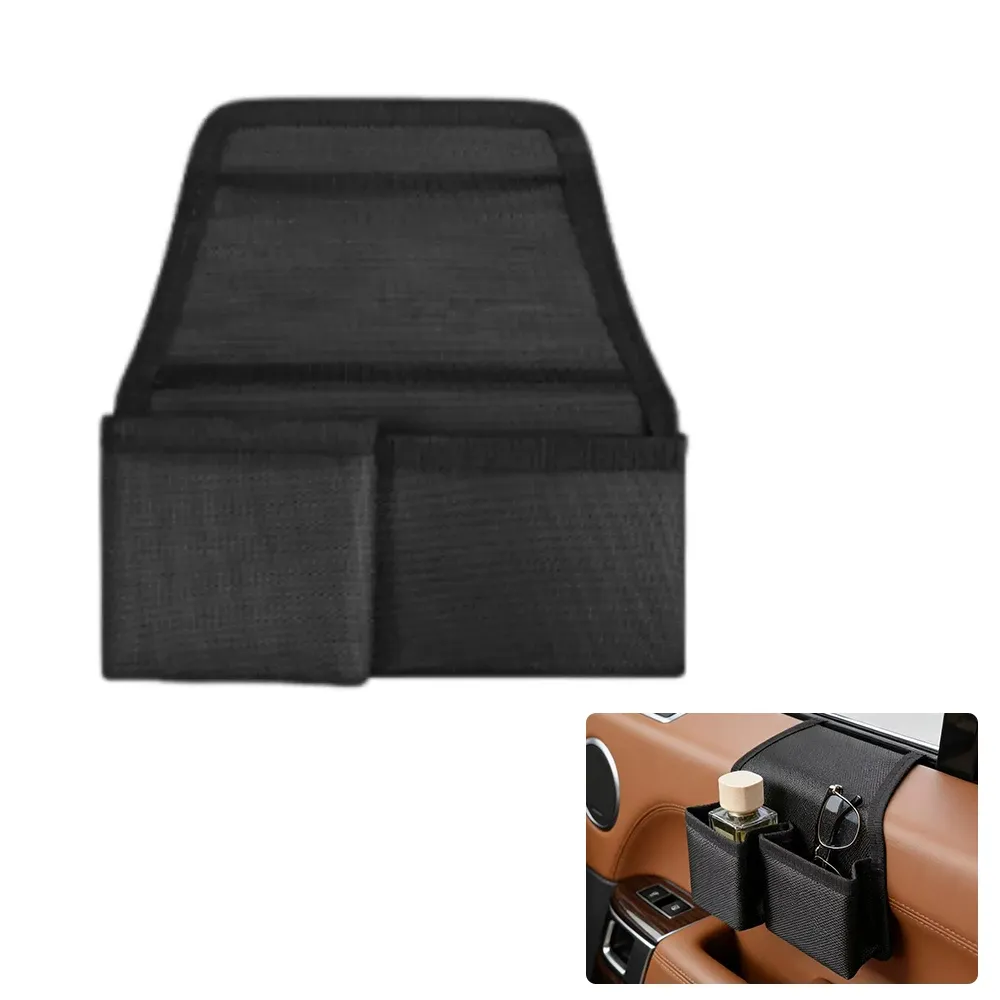 Porte-gobelet de voiture, support de téléphone, plateau de montage, rangement suspendu pour porte latérale et fenêtre, organisateur de rangement avec accessoires d'intérieur automobile 10
