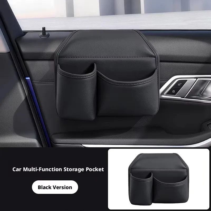 Porte-gobelet de voiture, support de téléphone, plateau de montage, rangement suspendu pour porte latérale et fenêtre, organisateur de rangement avec accessoires d'intérieur automobile 7