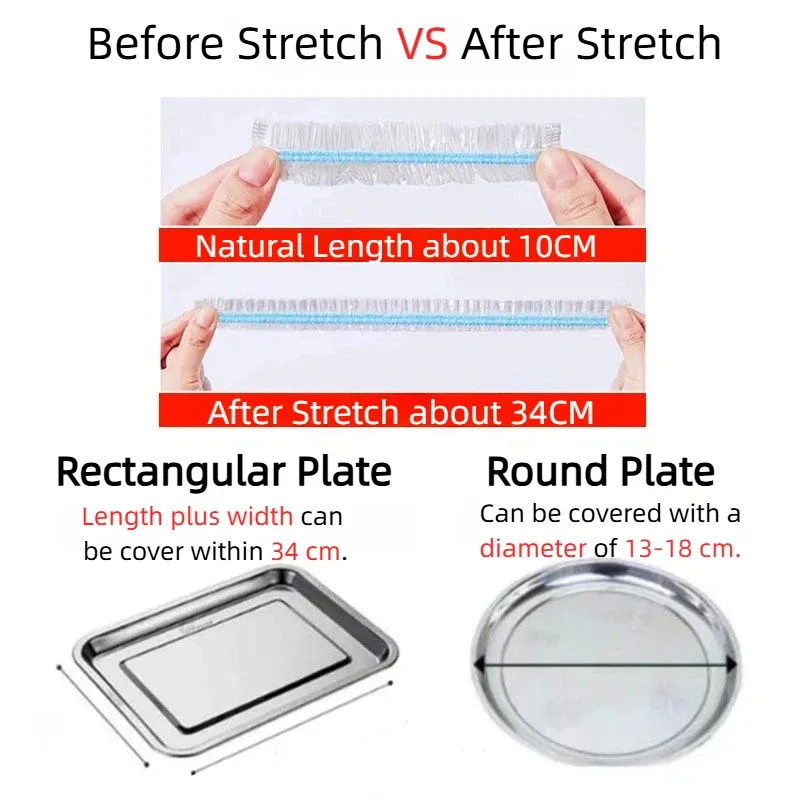 Housses de conservation alimentaire réutilisables en silicone élastique pour bols, assiettes et fruits 8