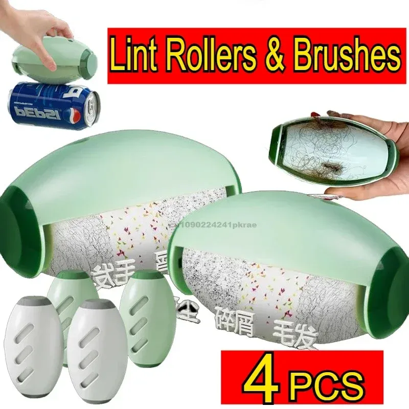 Rouleau à peluches réutilisable et lavable, format portable à adhésif puissant pour poils d'animaux, vêtements et meubles - Image 1
