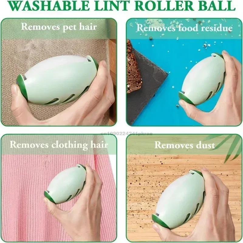 Rouleau à peluches réutilisable et lavable, format portable à adhésif puissant pour poils d'animaux, vêtements et meubles 6