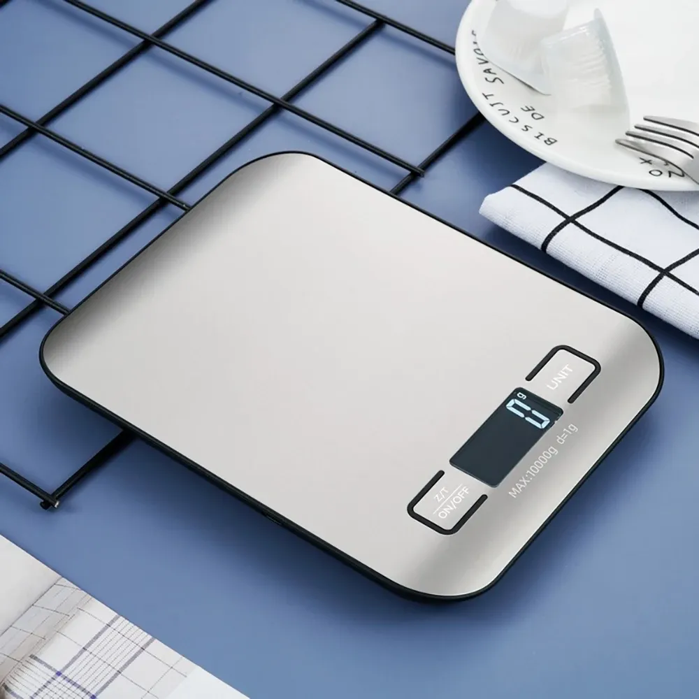 Balance de cuisine électronique en acier inoxydable avec écran LCD 3