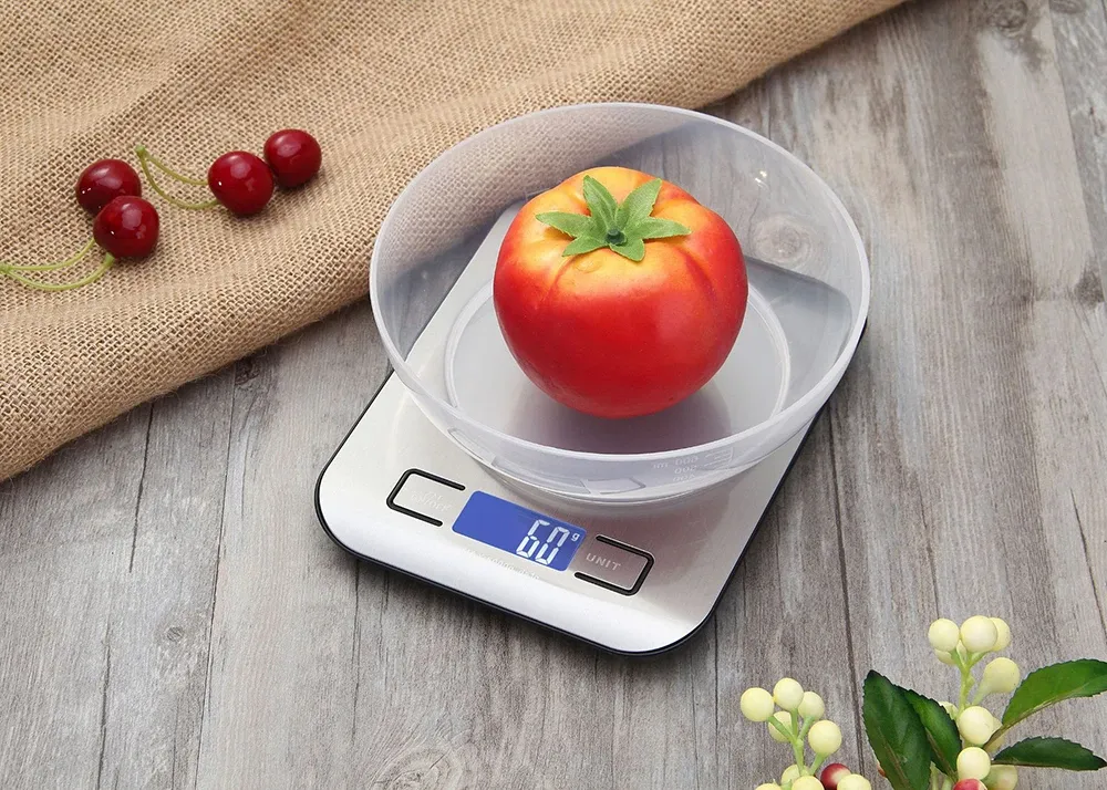 Détail de la balance de cuisine