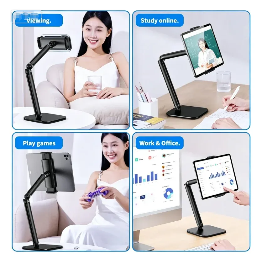 Support pour tablette en situation d’utilisation