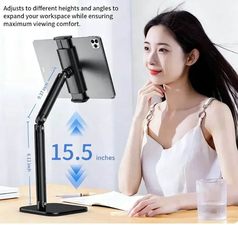 Bras métallique flexible du support de bureau
