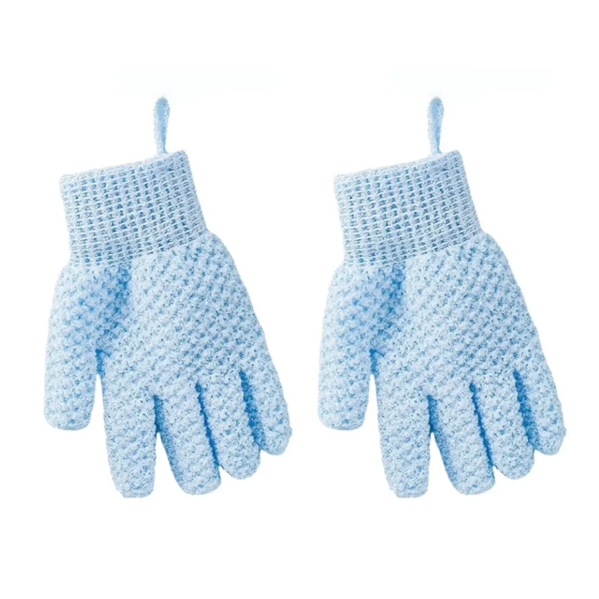 Gant de douche exfoliant à cinq doigts avec grip, pour gommage corporel et bain de boue 9