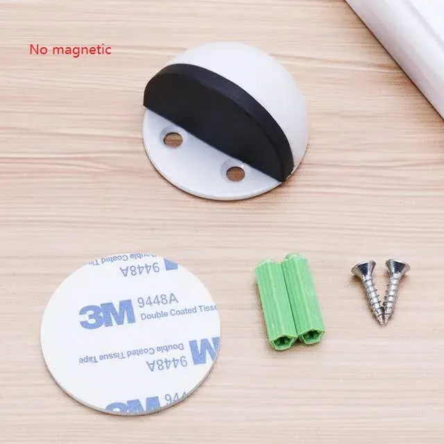 Butée de porte en acier inoxydable à double fixation sans perçage, cale murale et au sol 10
