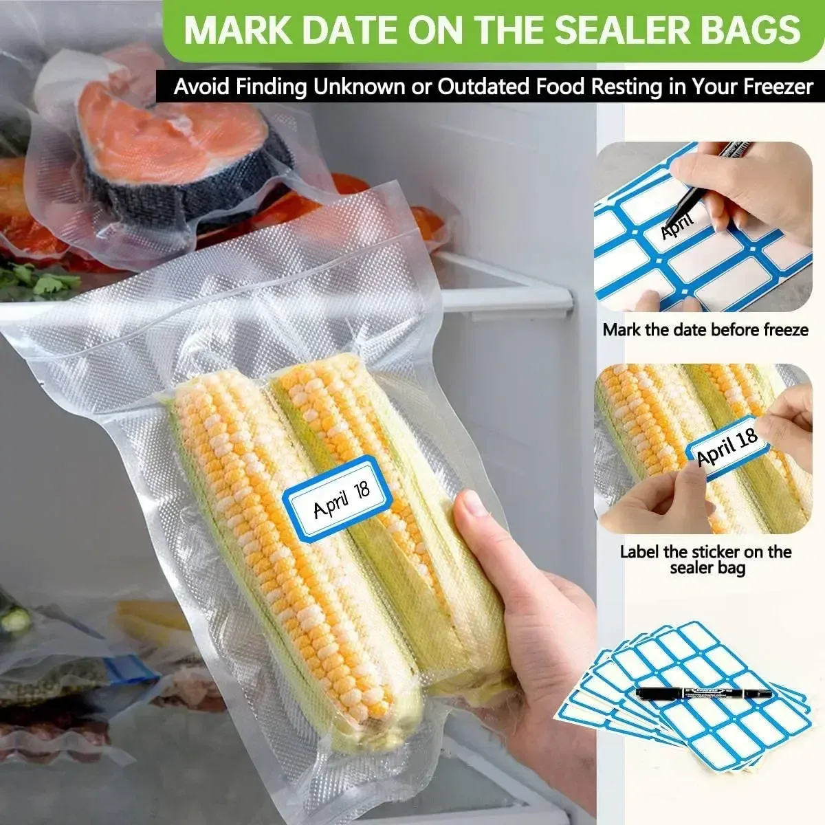 Sacs de rangement sous vide organisés