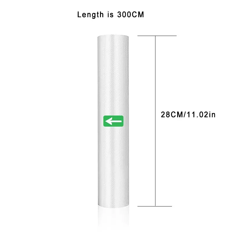 Rouleaux de sacs de mise sous vide pour la conservation des aliments, 12, 15, 20, 25 et 28 cm 11