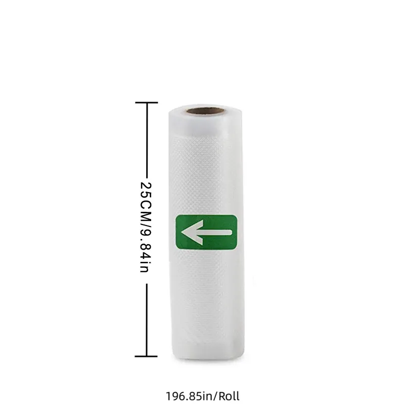 Rouleaux de sacs de mise sous vide pour la conservation des aliments, 12, 15, 20, 25 et 28 cm 24