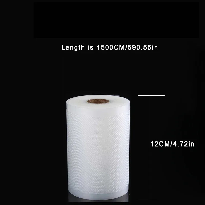 Rouleaux de sacs de mise sous vide pour la conservation des aliments, 12, 15, 20, 25 et 28 cm 18