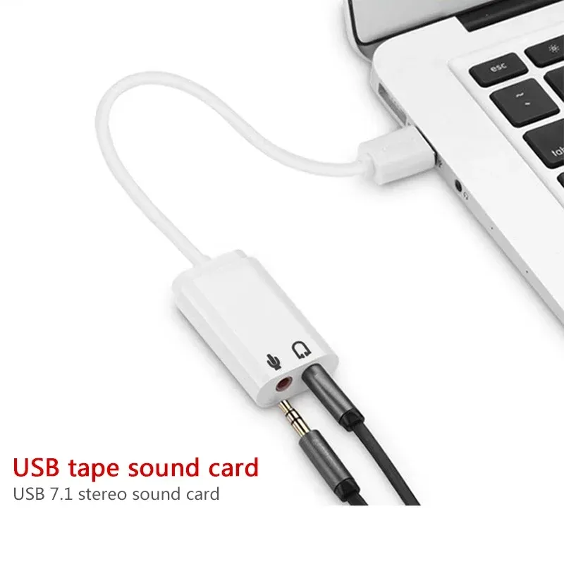 Carte Son Externe USB 7.1 Virtuel - Adaptateur Audio pour PC et Mac - Image 1