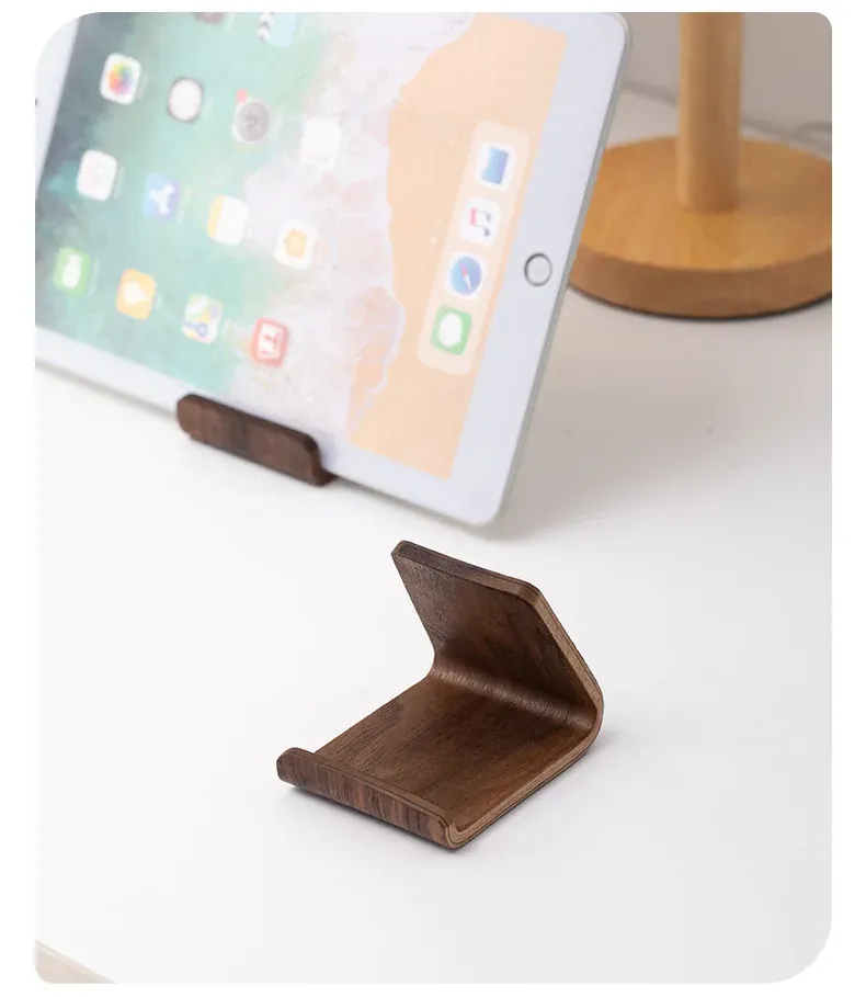 Support en bois décoratif pour bureau et maison