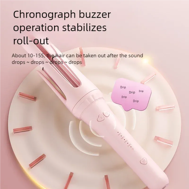 Fer à friser professionnel en céramique 32 mm, baguette électrique pour boucles 3