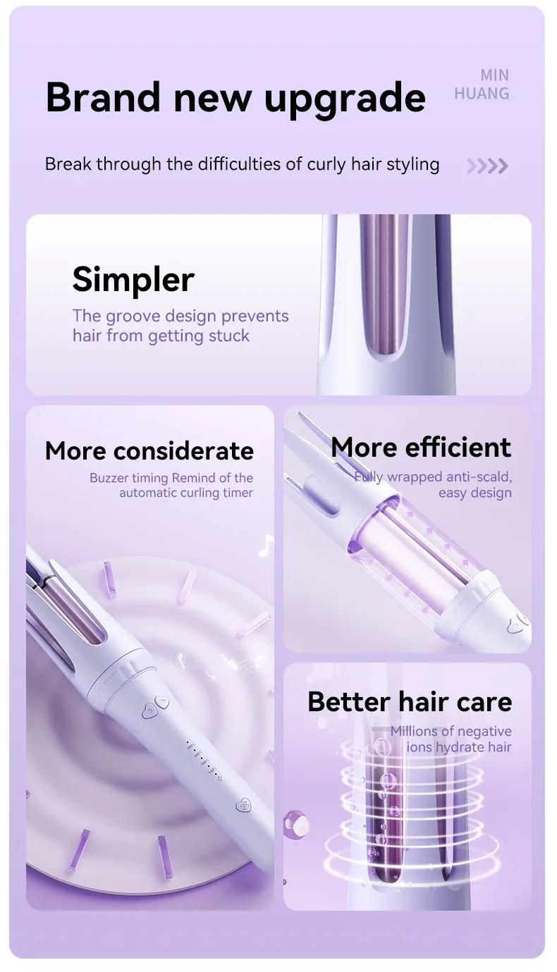 Fer à friser, finition et design