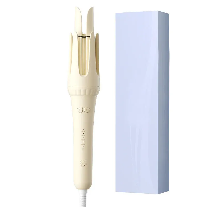 Fer à friser professionnel en céramique 32 mm, baguette électrique pour boucles 10