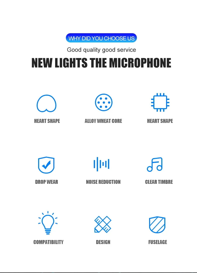 Éclairage RVB du microphone