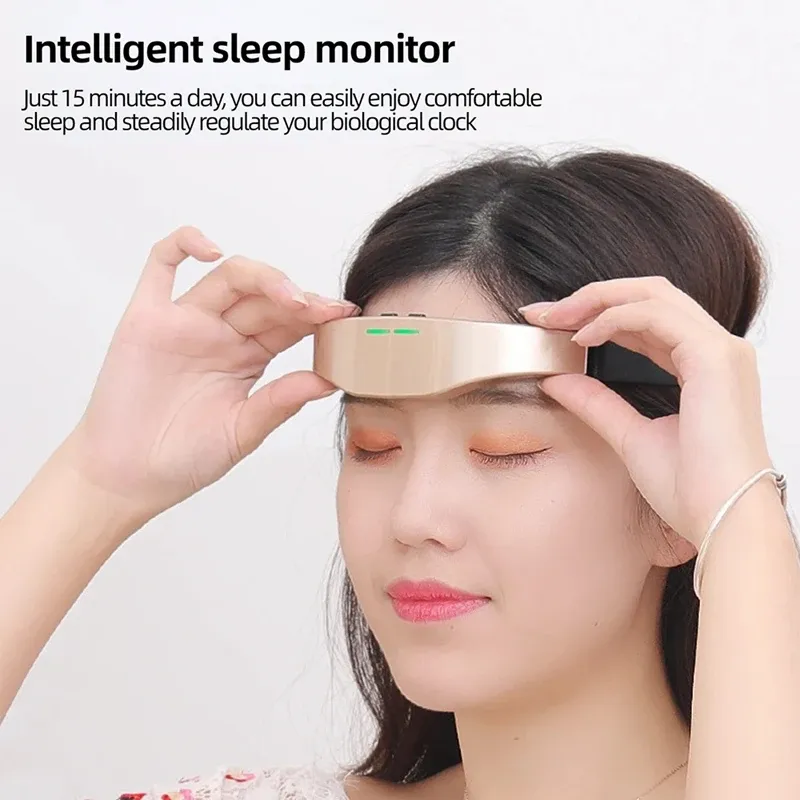 Masseur de tête électrique, soulagement des maux de tête et migraines, stimulateur cérébral, appareil de thérapie, aide au sommeil et relaxation 3