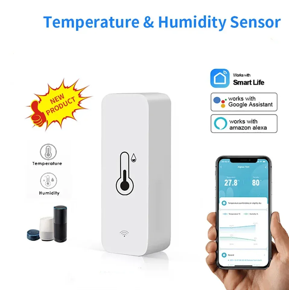 Capteur intelligent de température et d'humidité dans un intérieur moderne