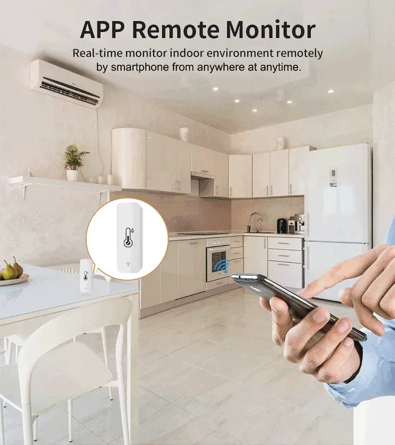 Surveillance du climat intérieur sur smartphone