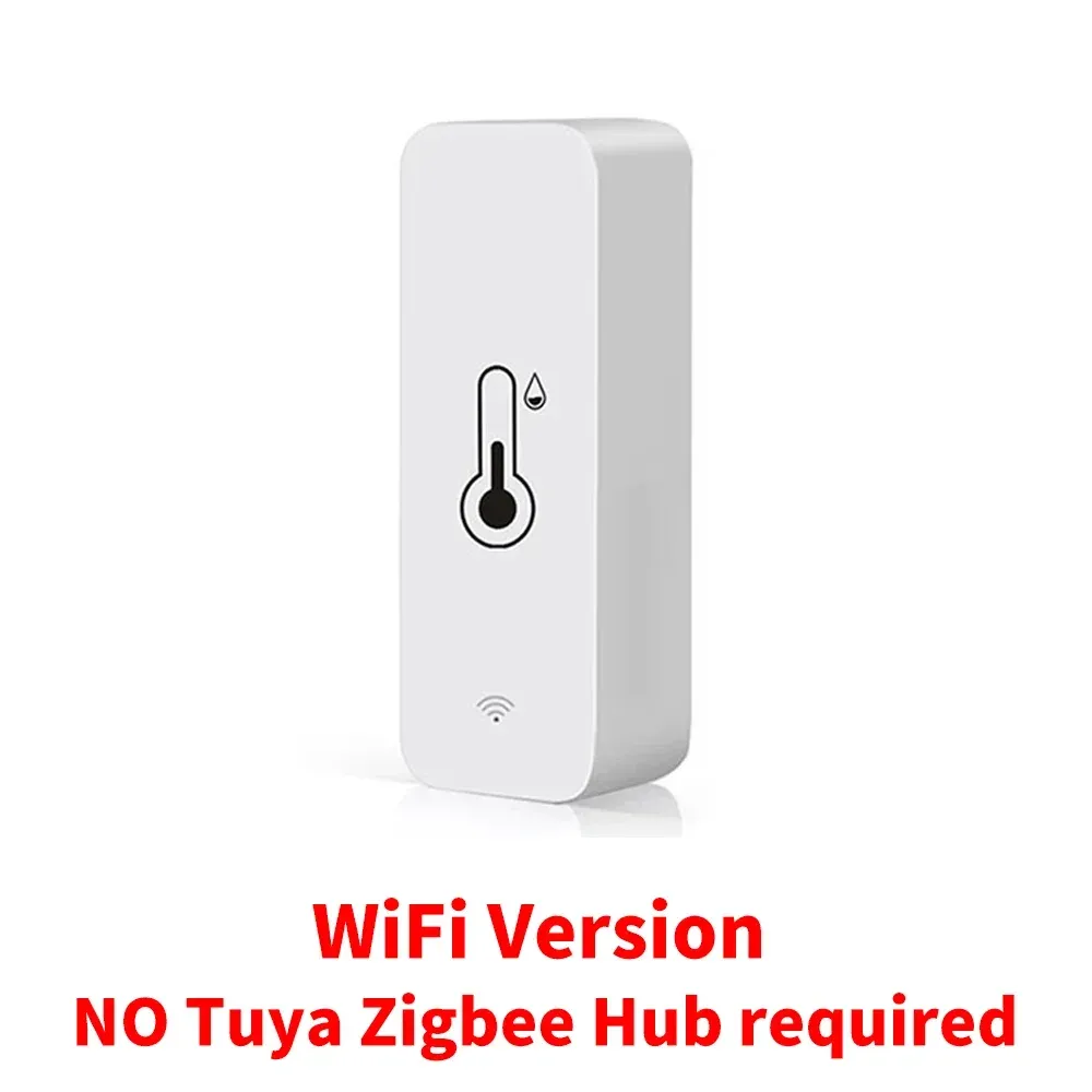 Capteur intelligent de température et d'humidité Tuya WiFi Zigbee, hygromètre d'intérieur avec suivi via application, compatible Google Home, SmartLife et Alexa 8