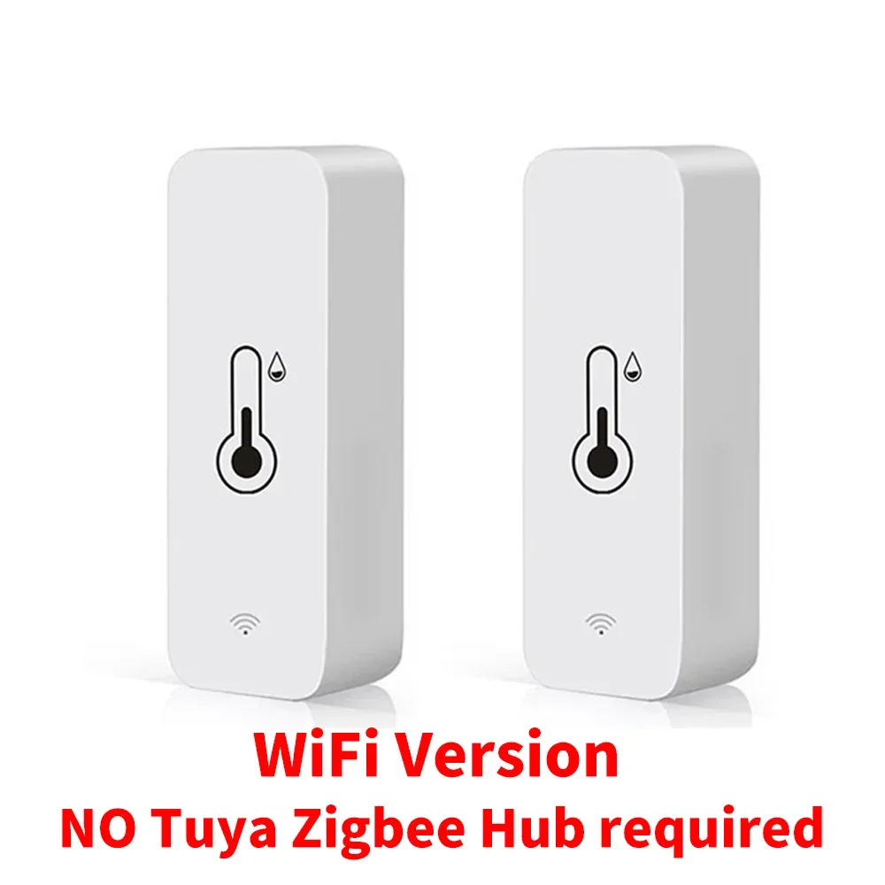 Capteur intelligent de température et d'humidité Tuya WiFi Zigbee, hygromètre d'intérieur avec suivi via application, compatible Google Home, SmartLife et Alexa 10