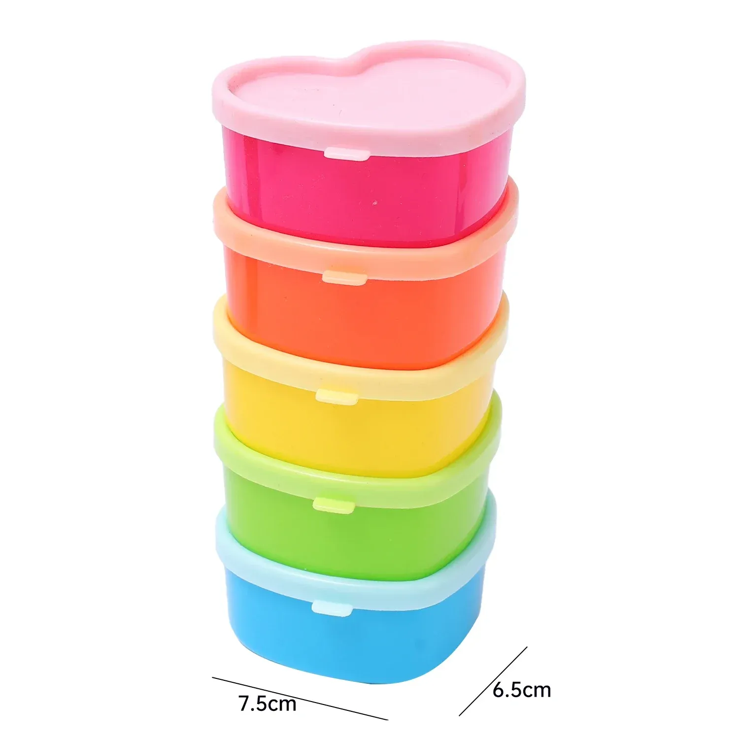 Mini boîtes à sauce portables (lot de 5 à 10) pour pique-nique, bento et boîte à déjeuner, format pratique pour ketchup, vinaigrette et condiments 7