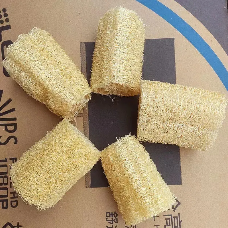 Éponge loofah naturelle (lot de 3), outil de nettoyage multi-usages pour la cuisine, éponge à vaisselle, longue éponge de douche exfoliante 10