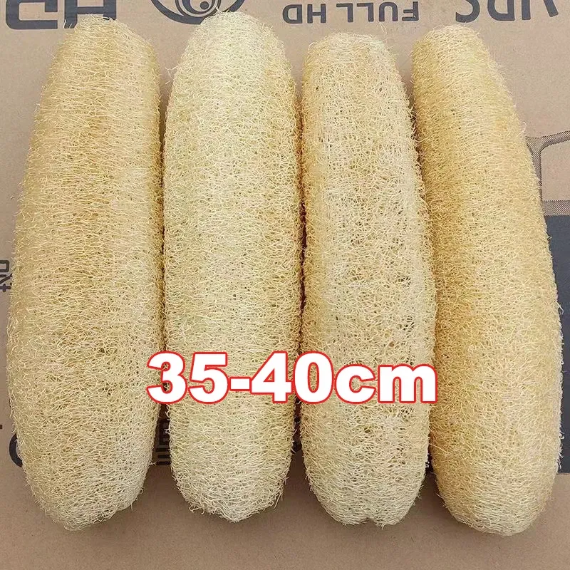 Éponge loofah naturelle (lot de 3), outil de nettoyage multi-usages pour la cuisine, éponge à vaisselle, longue éponge de douche exfoliante 9