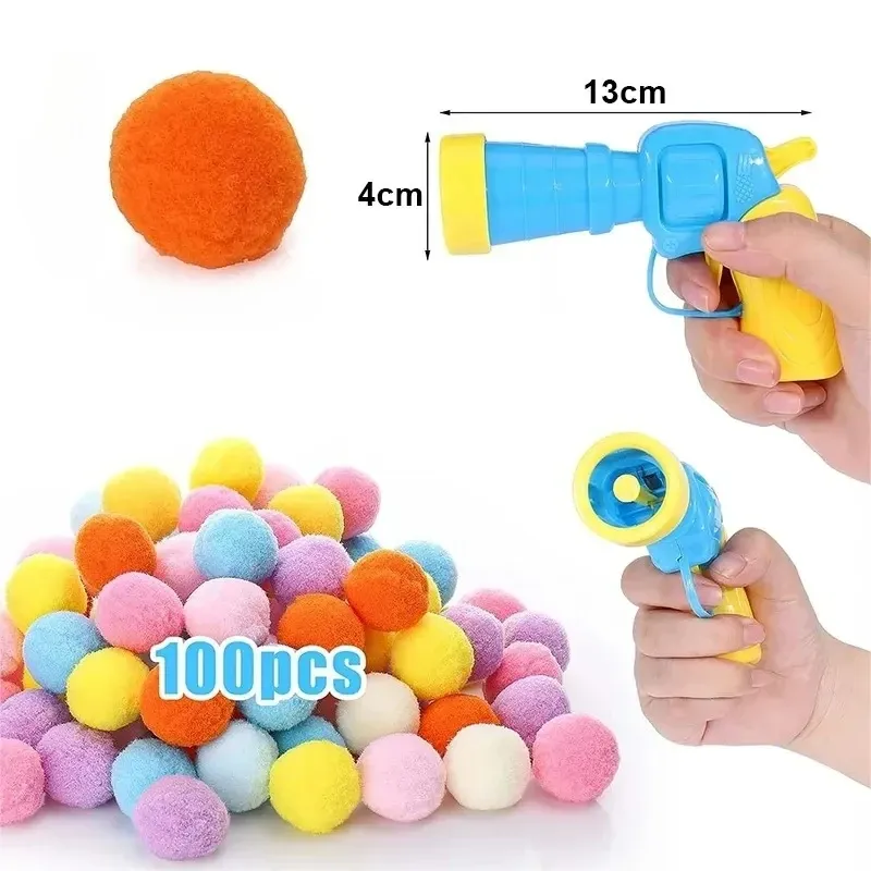 Jouet interactif pour chat : mini lanceur de balles en peluche extensible 5