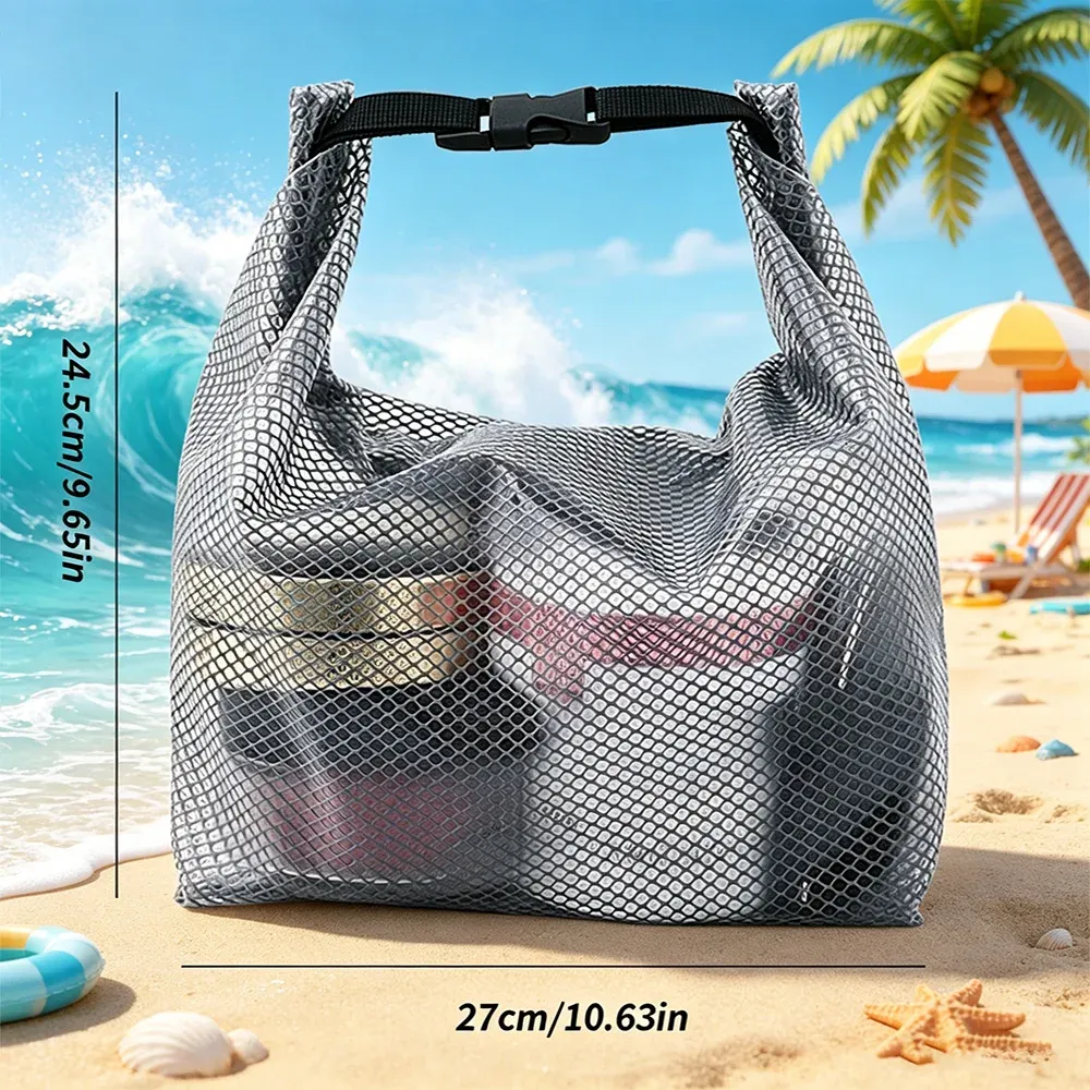 Trousse de toilette de voyage imperméable et portable, pour hommes et femmes, pochette de rangement pour la gym et la natation 4