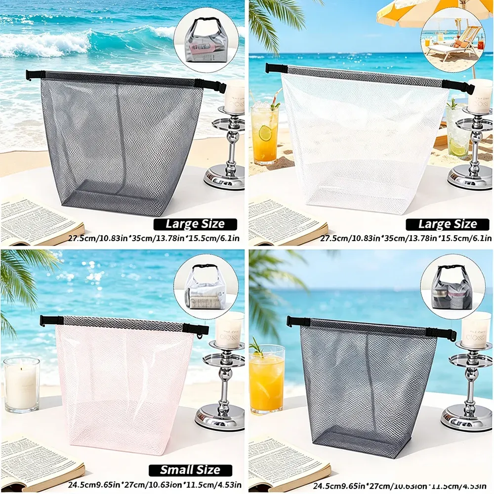 Trousse de toilette de voyage imperméable et portable, pour hommes et femmes, pochette de rangement pour la gym et la natation 5