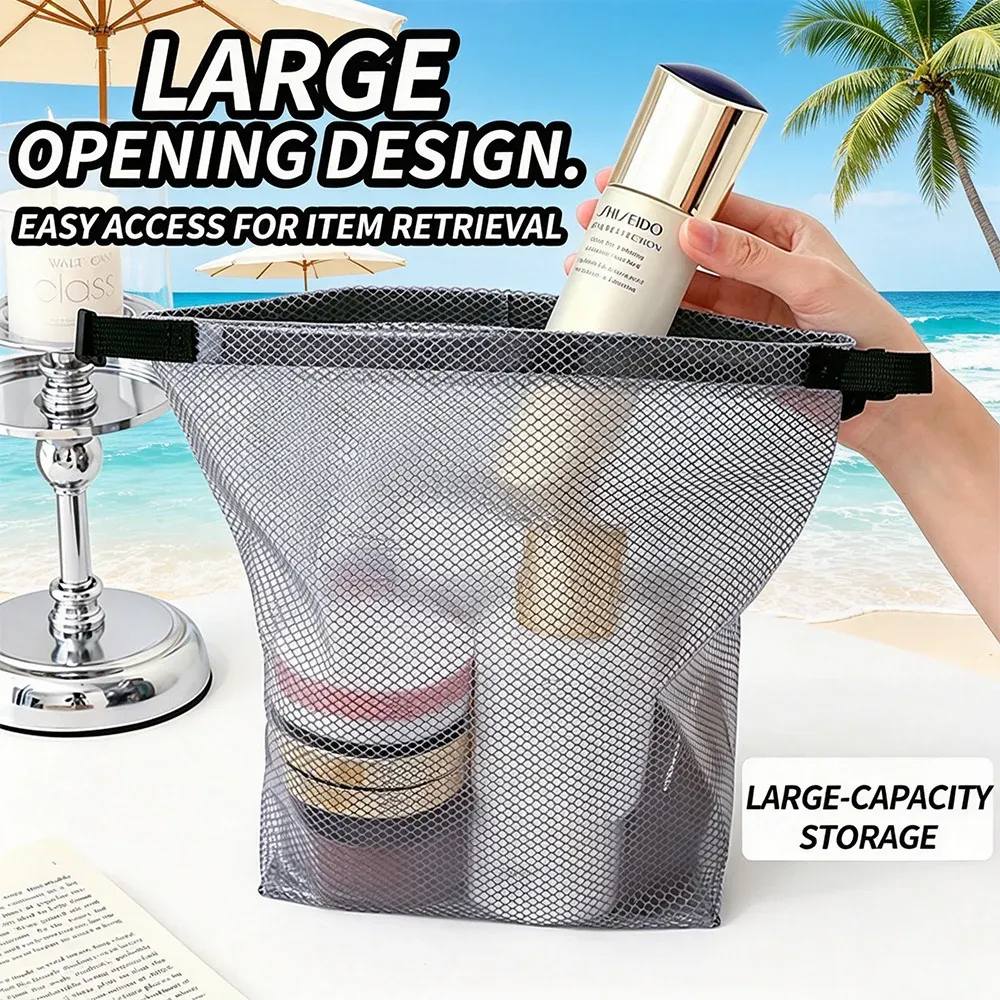 Détail du sac de toilette imperméable