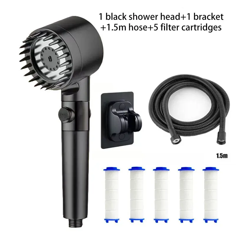 Filtre de douche à quatre modes avec pommeau massant 11