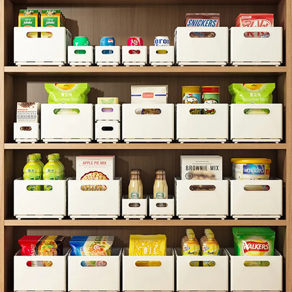 Organisateur de tiroir rétractable et réglable, empilable, pour cuisine et maison (lot de 1 ou 3 pièces) 6
