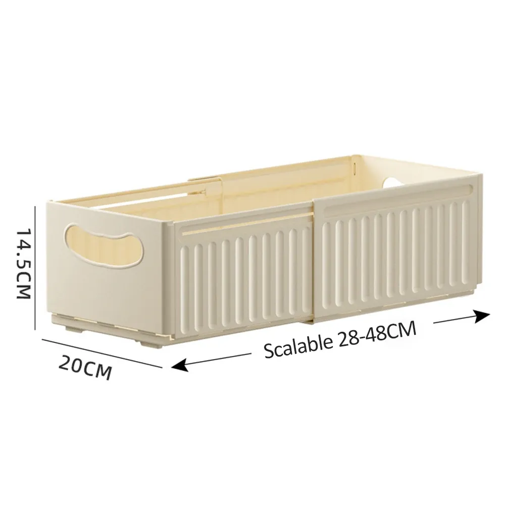 Organisateur de tiroir rétractable et réglable, empilable, pour cuisine et maison (lot de 1 ou 3 pièces) 7
