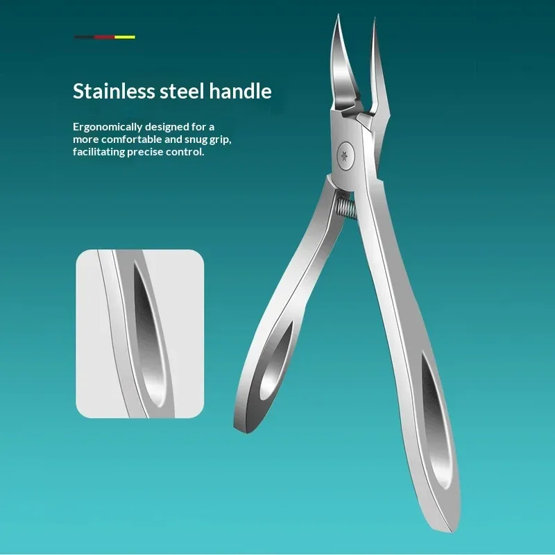 Coupe-ongles pour ongles incarnés ou épais, coupe professionnelle, lame courbe, ciseaux de manucure 5
