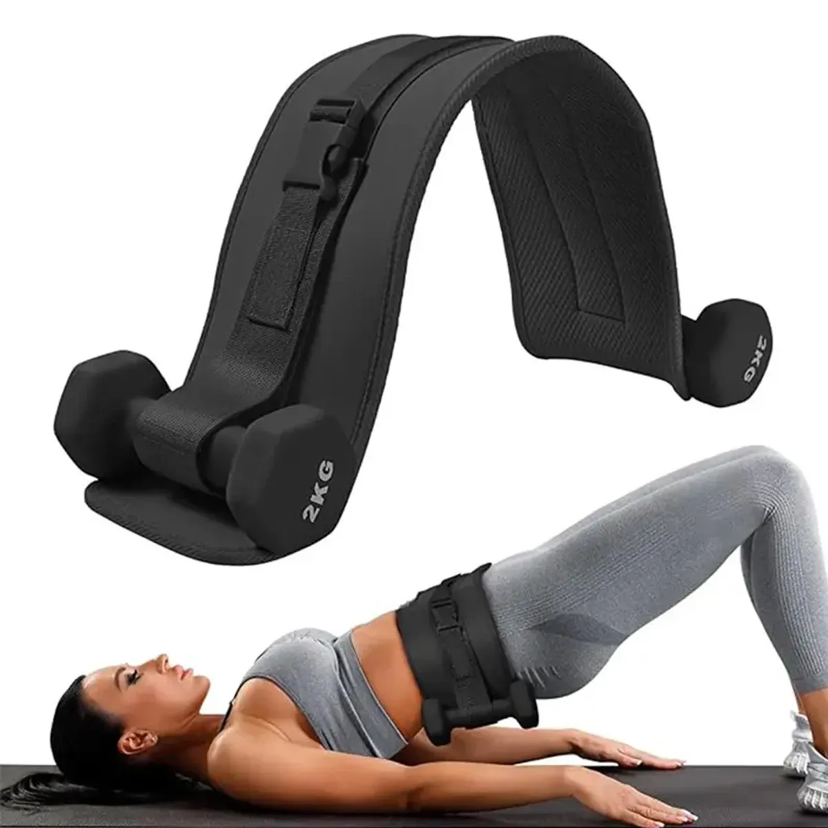 Ceinture de taille lestée réglable pour le remodelage des hanches et l'entraînement à domicile 2