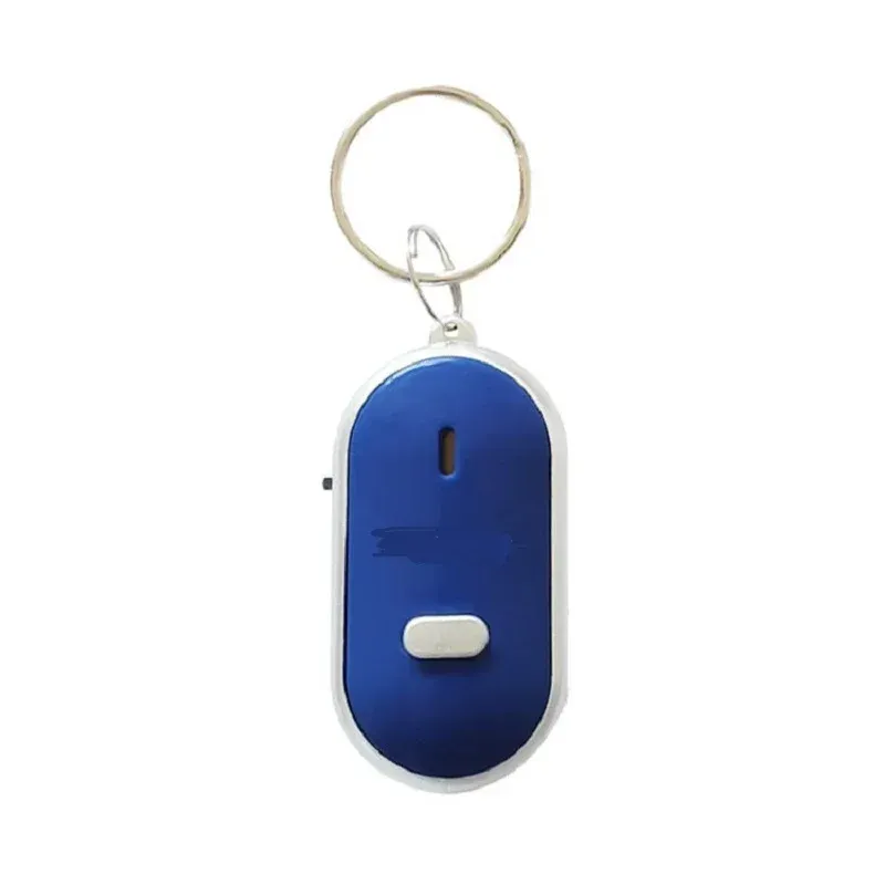 Porte-clés anti-perte avec alarme sonore et lumineuse, localisateur de clés, contrôle du son, détecteur intelligent avec sifflet LED, idéal en cadeau pour homme et femme 9