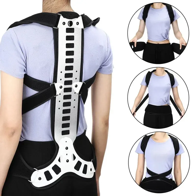 Correcteur de posture réglable pour femmes et hommes, redresseur de dos et soutien de la colonne vertébrale