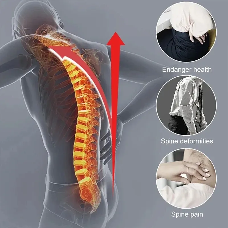 Correcteur de posture réglable pour femmes et hommes, redresseur de dos et soutien de la colonne vertébrale 5