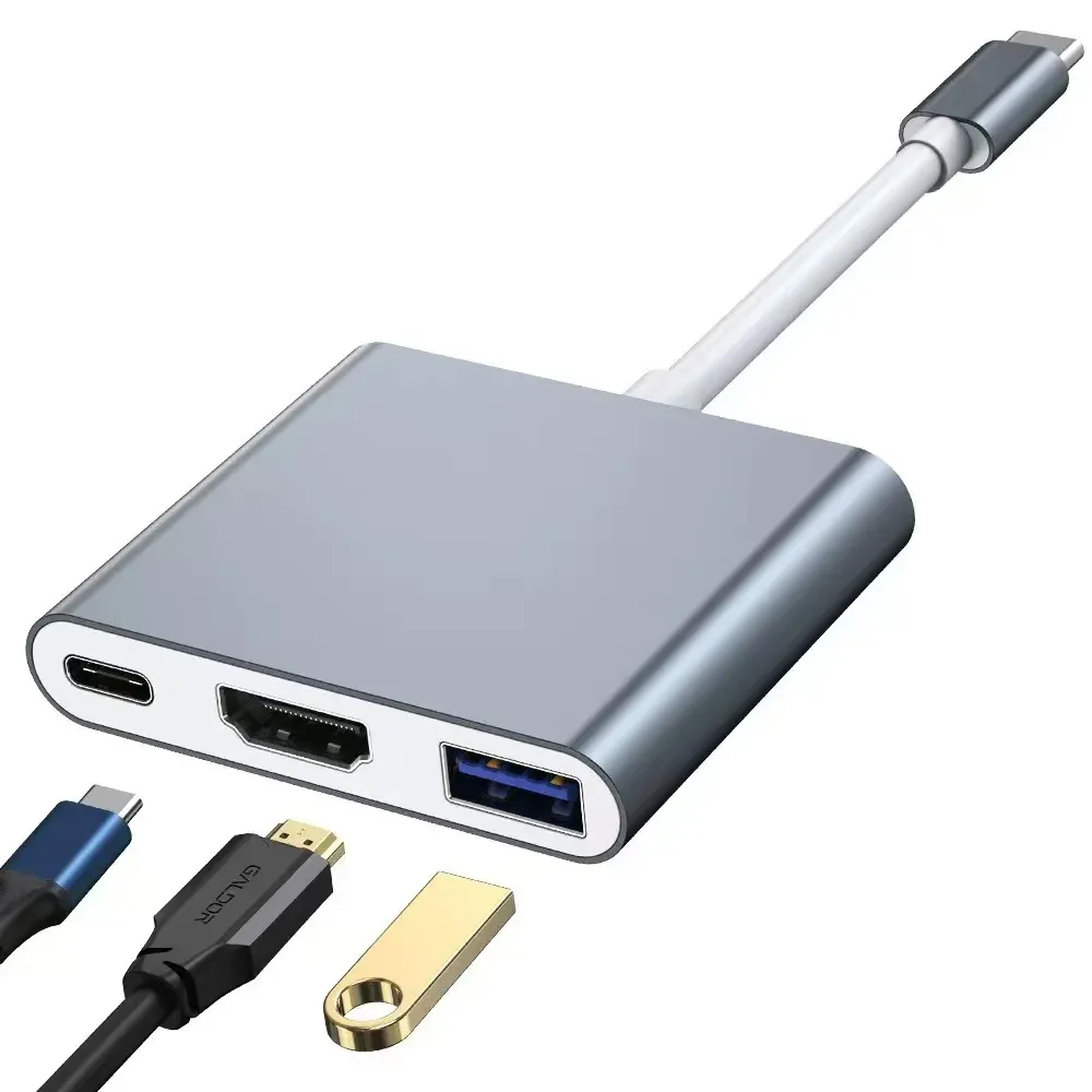 Vue d'ensemble du hub USB-C 3 en 1