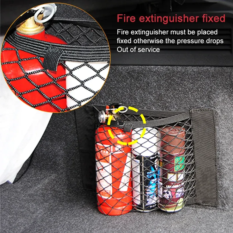 Filet de rangement élastique pour siège arrière de voiture 3