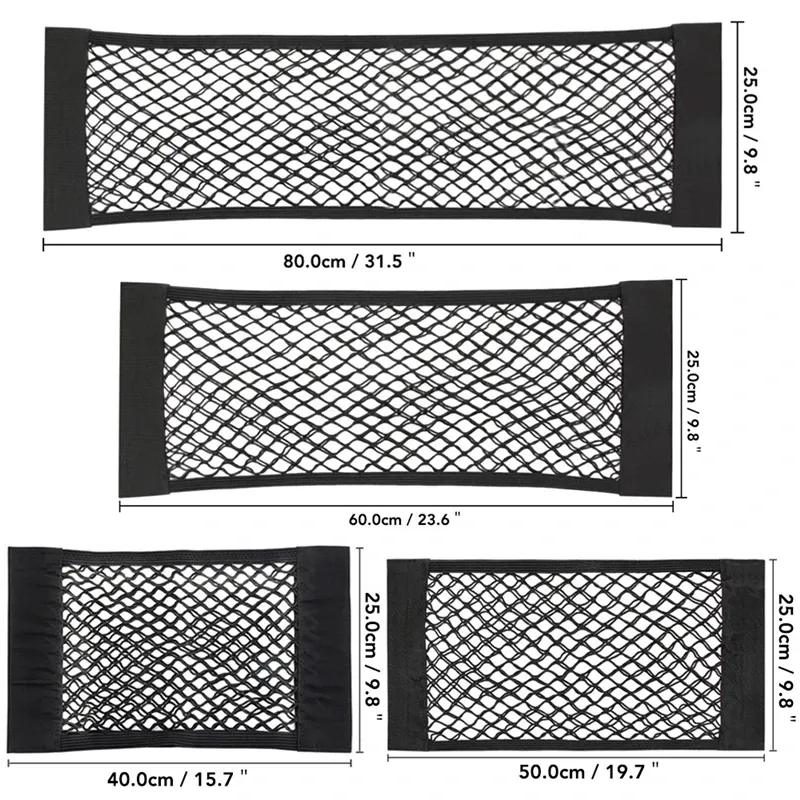 Détails du filet de rangement pour siège arrière