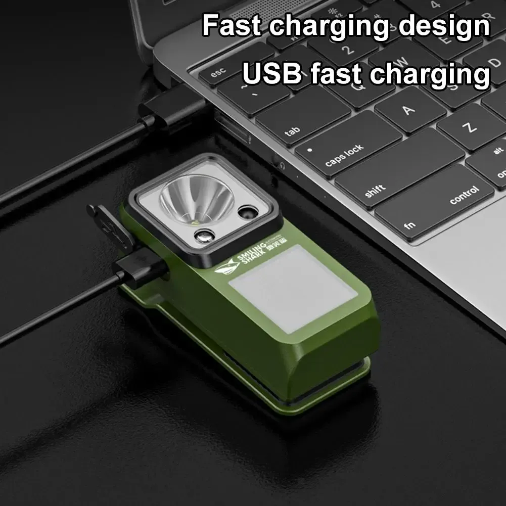 Lampe torche LED rechargeable à fixation magnétique – Lampe de travail longue durée pour le camping, la randonnée, les urgences et la réparation automobile 4