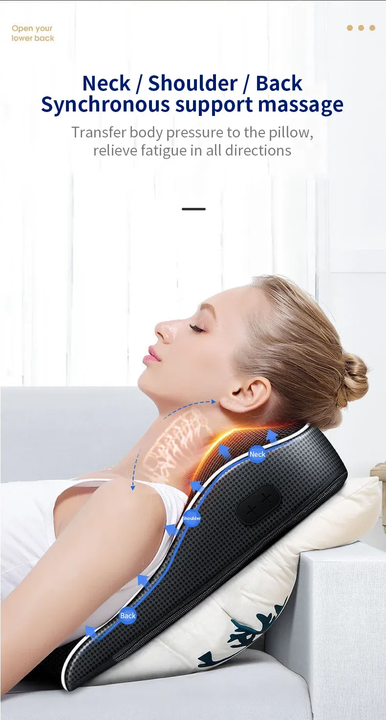 Détail du coussin de massage cervical